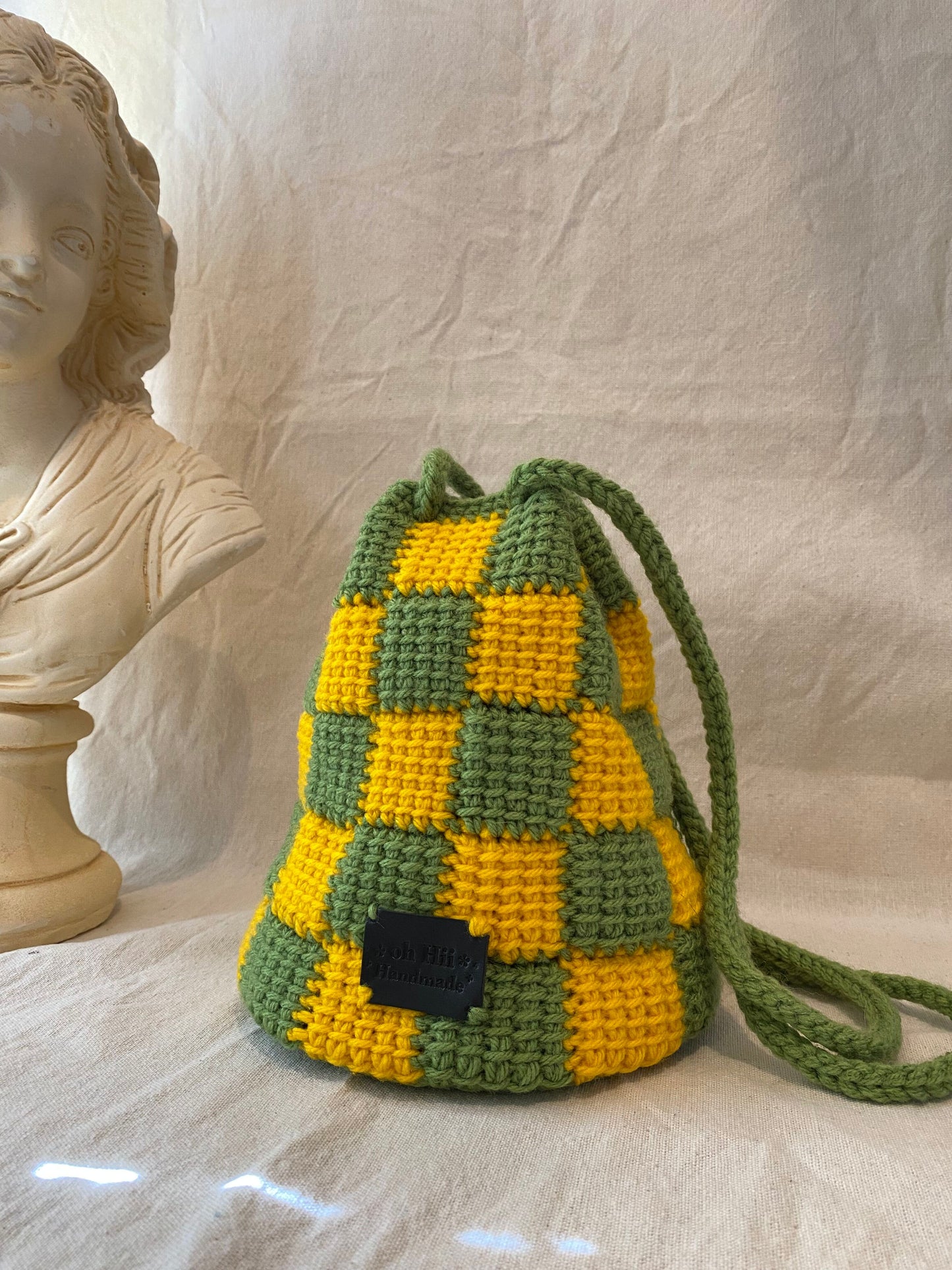 Crochet Checkerboard Bags