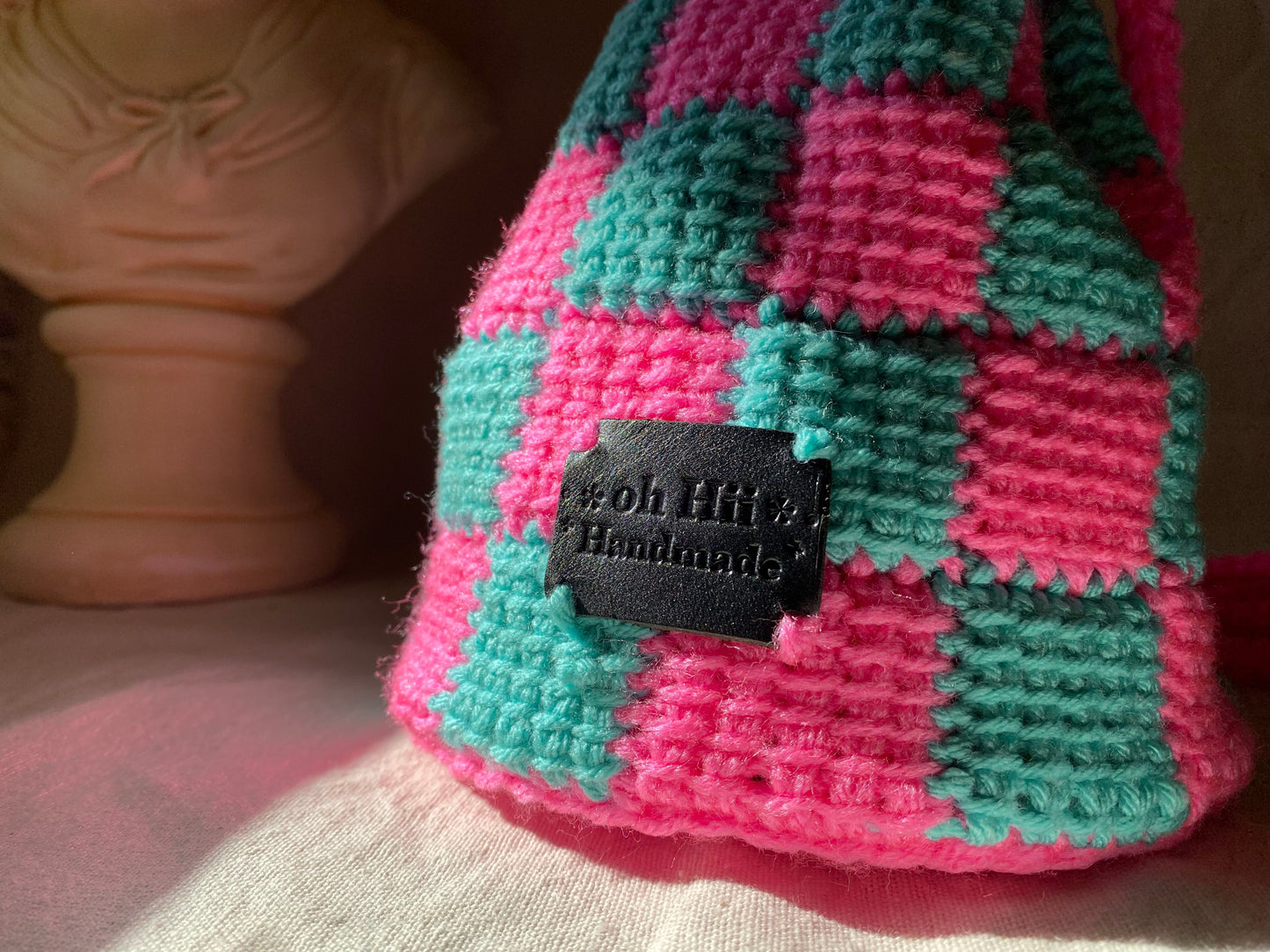 Crochet Checkerboard Bags